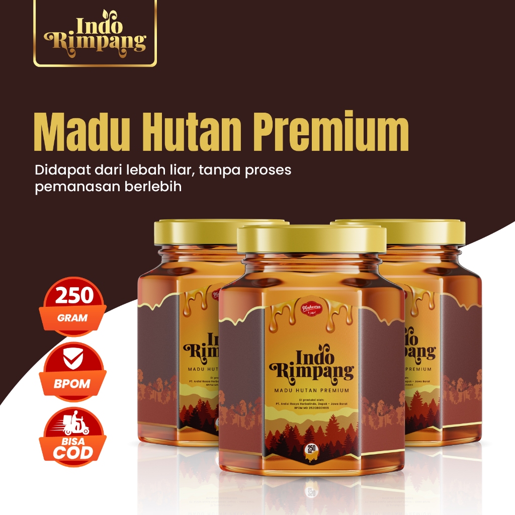 

Madu iNDO RIMPANG Premium Natural Honey 250gr Madu Hutan Premium Original