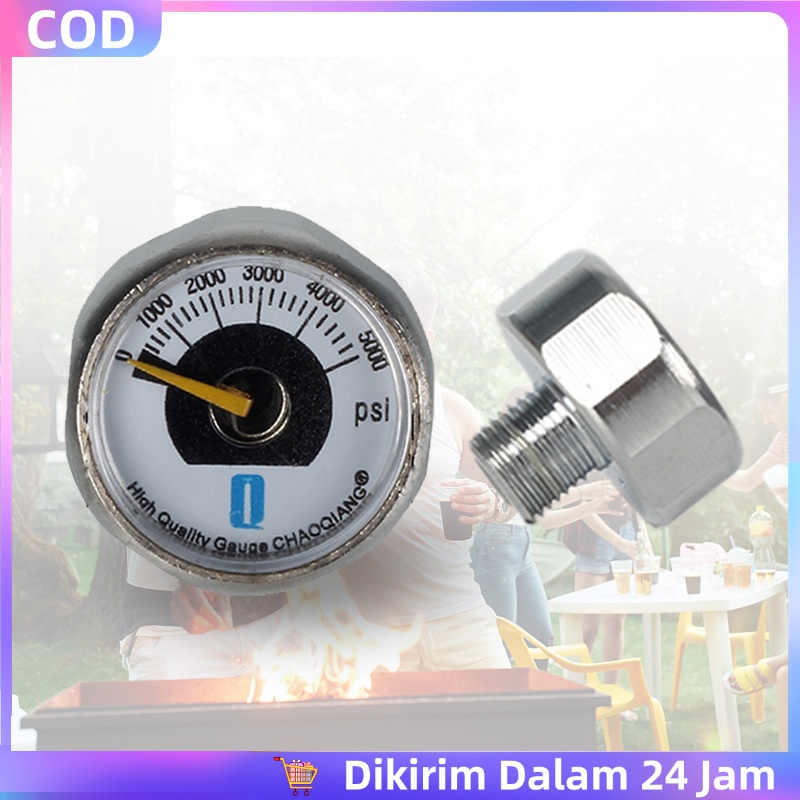 Kompresor Pcp 5000 Psi Manometer Pcp 5000 Psi Manometer Od 25 Ukuran M10 Manometer Pompa Pcp 5000 Ps