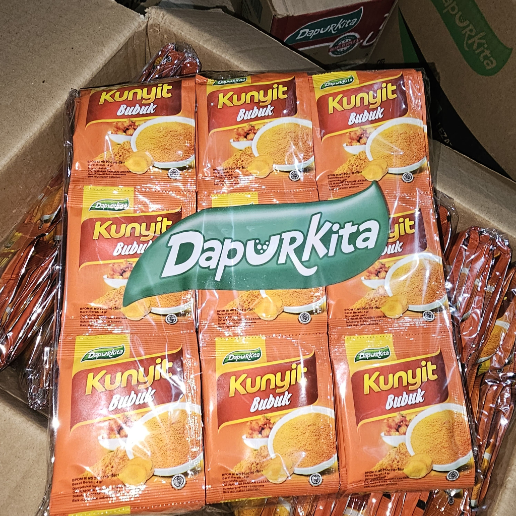 

Dapurkita Kunyit Bubuk 1 Renceng isi 12 PCS