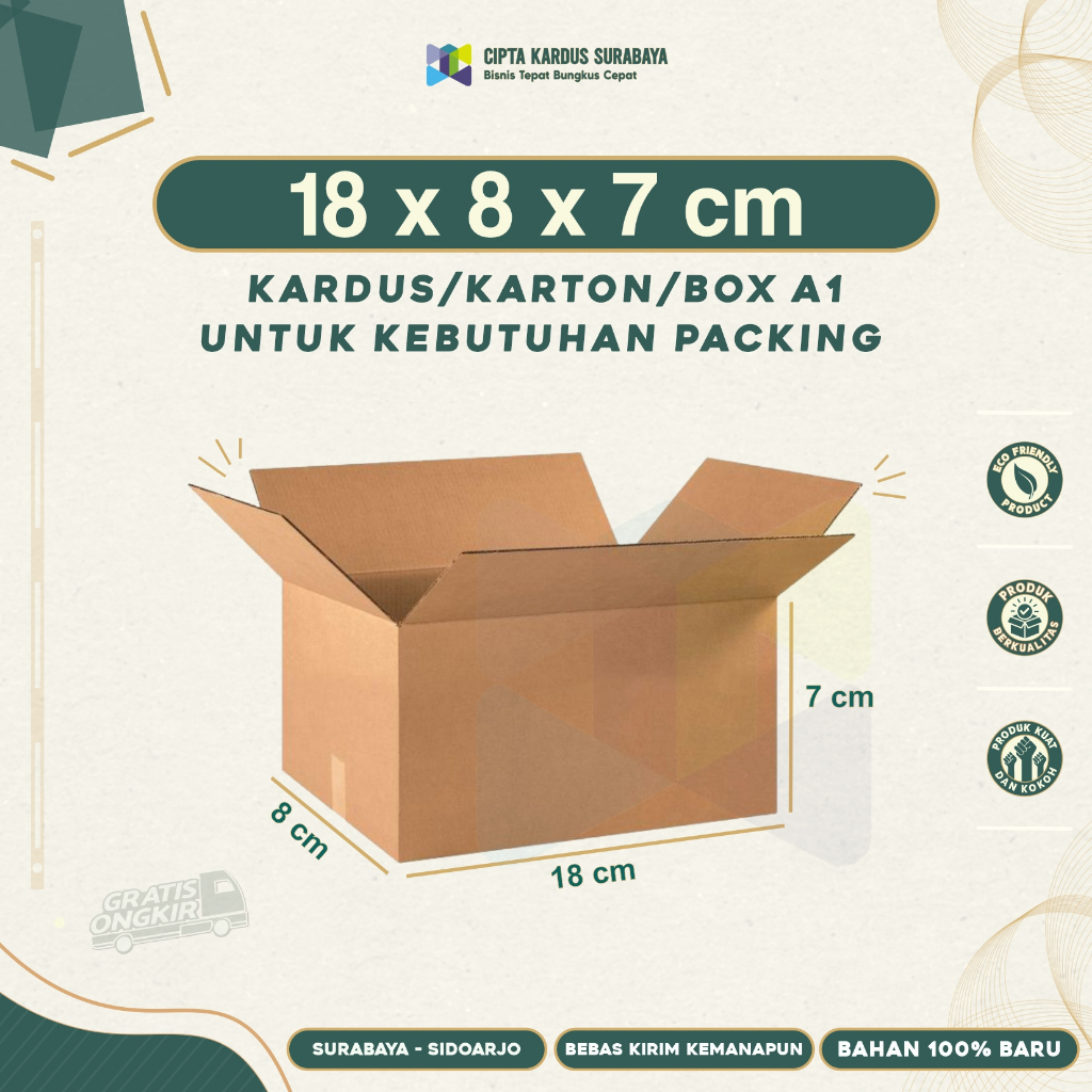 

Kardus Packing 18x8x7| Box packing | Karton Packing