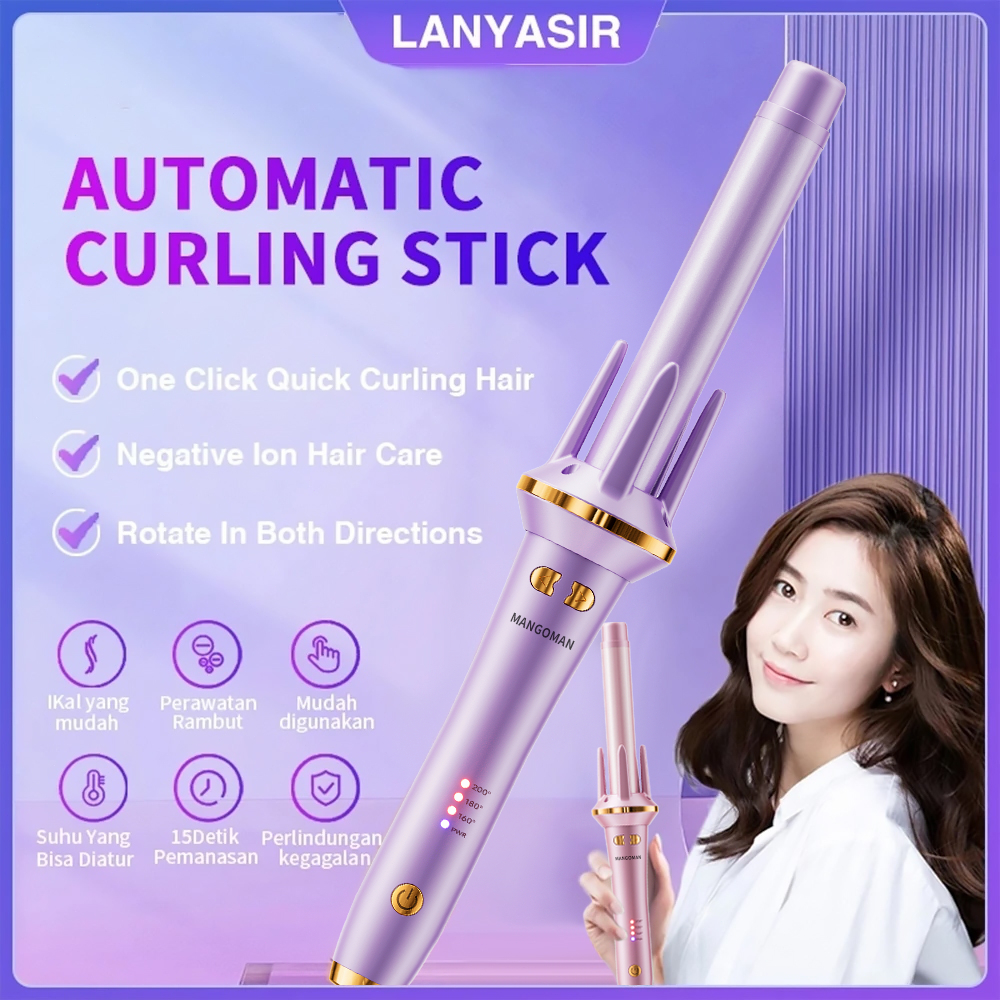 CODLANYASIR Catokan Curly Otomatis Catokan Keriting Rambut Otomatis Ceramics Curly Libra Hair Curly