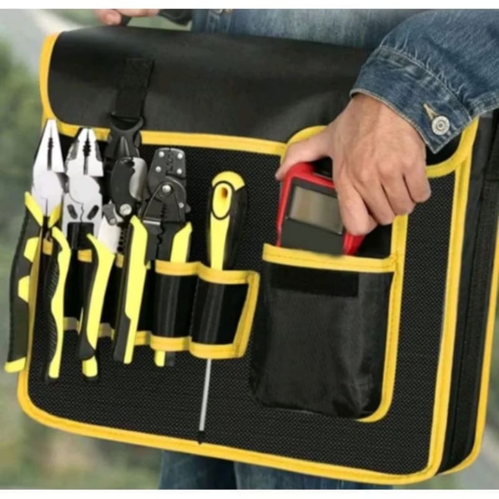 Tas penyimpanan alat perkakas tool bag tas perkakas model slempang tas PLN tas kerja