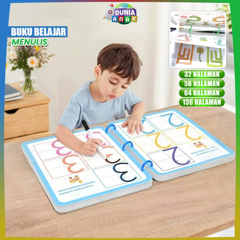 

Buku Edukasi Anak Belajar Menggambar Latihan Menulis Titik Ke Titik / Magical Tracing Workbook Buku Anak Serbaguna DUNIA ANAK M386