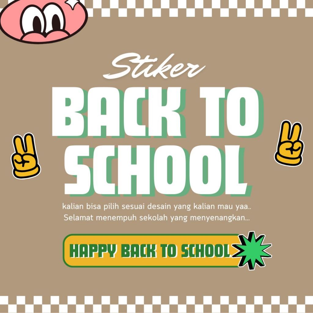 

Back To School Stickers | stiker sekolah | stiker barang sekolah | stiker alat tulis