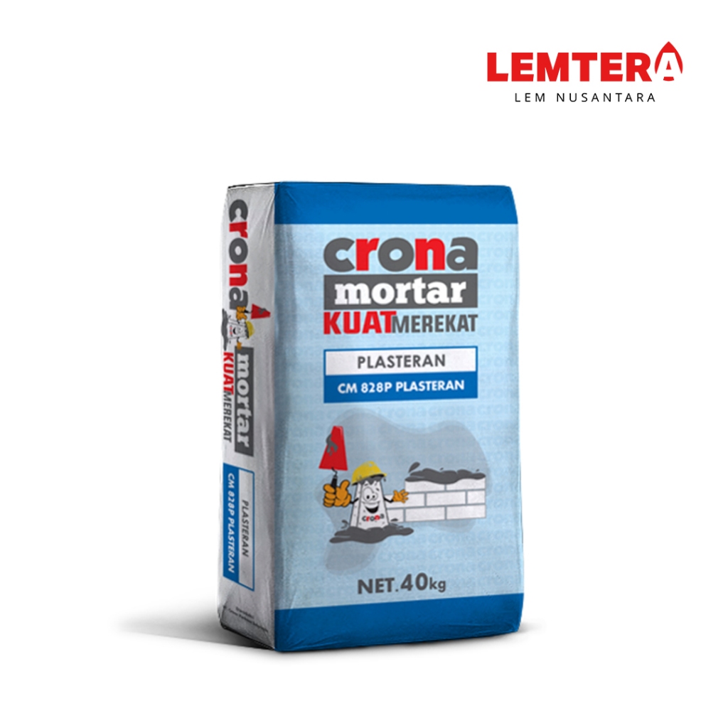 Crona Semen Mortar Plesteran 40kg - Semen Instan Plesteran