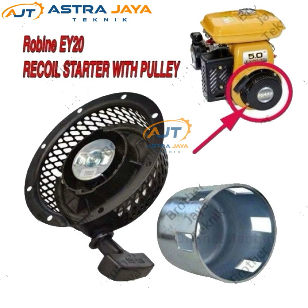 Recoil Stater Assy Robin EY20 Engine 5 HP Pompa Air Alkon 3 Inch