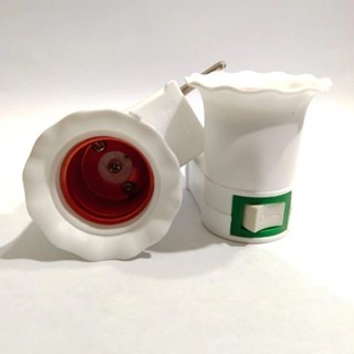 Fitting Colok + Saklar / Fitting Lampu Colok Dutron / pioline SNI / fitting lampu tidur