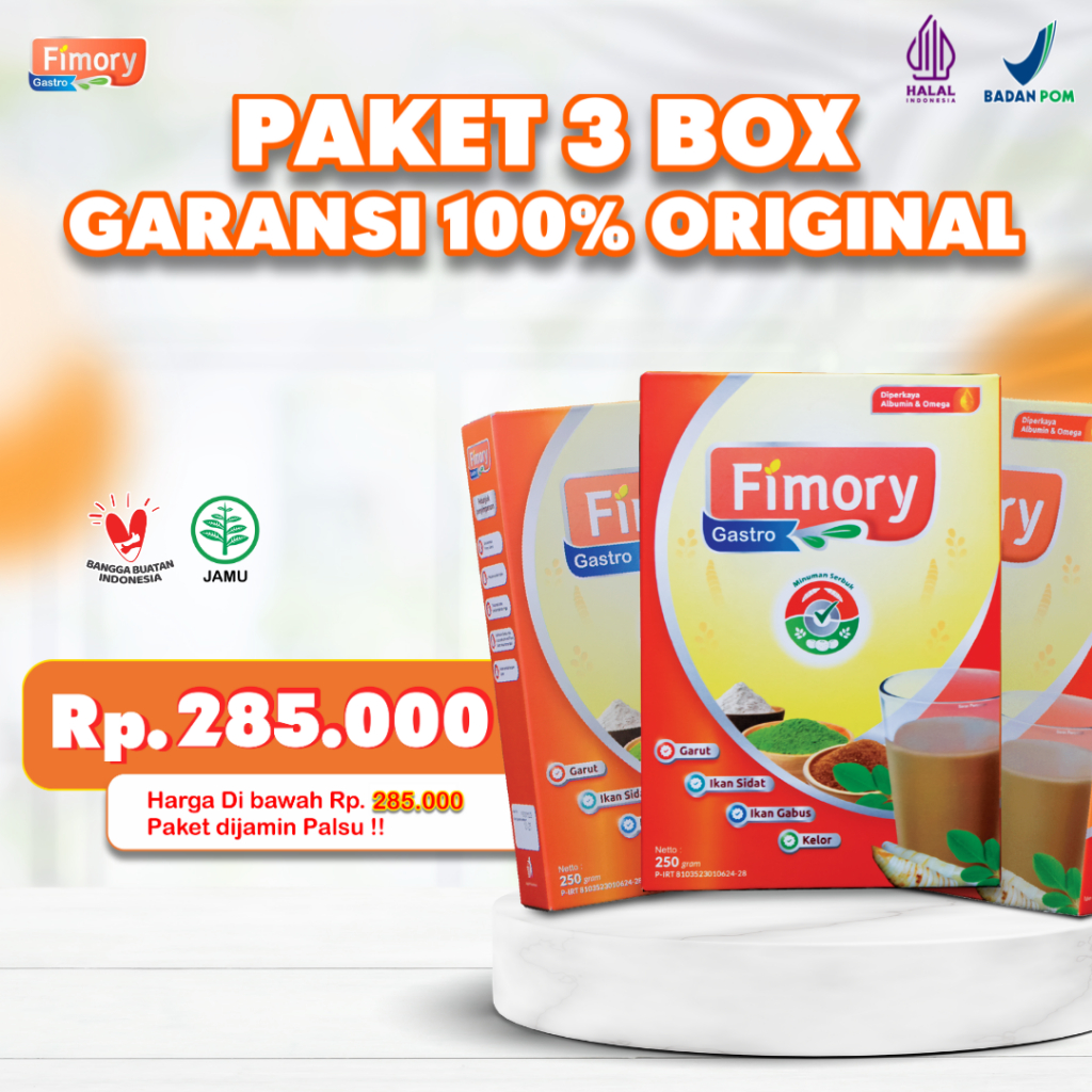 

Fimory Gastro Sereal Umbi Garut Ampuh Atasi Asam Lambung Maag Akut Gerd Paket Ampuh 3 BOX