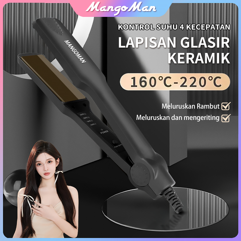 MangoMan 2 in 1 catok rambut dan pelurus rambut super cepat/Catok lurus/catok lepek/catok