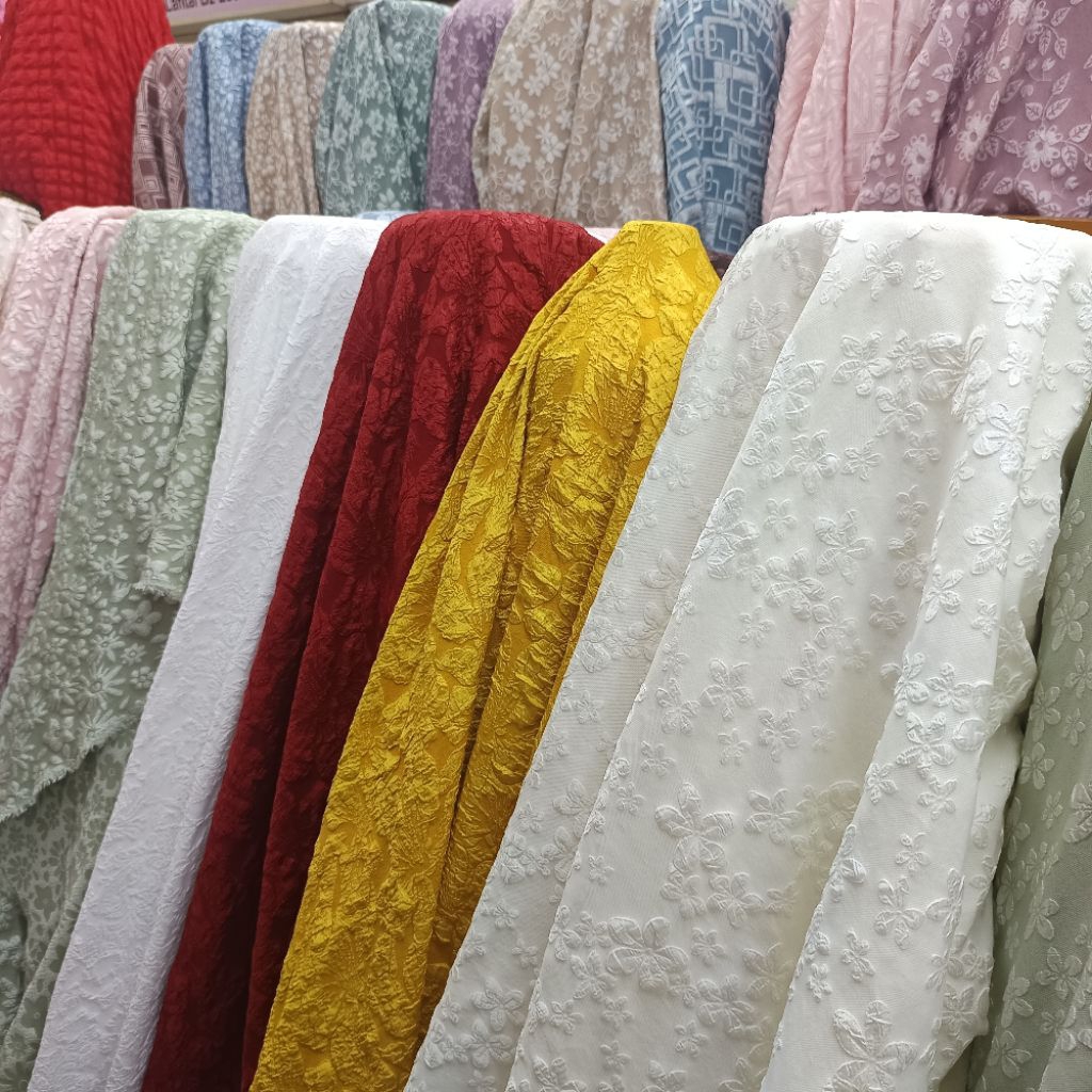 BAHAN KAIN JAGUAR EMBOSS / KAIN JAGUAR / KAIN EMBOSS