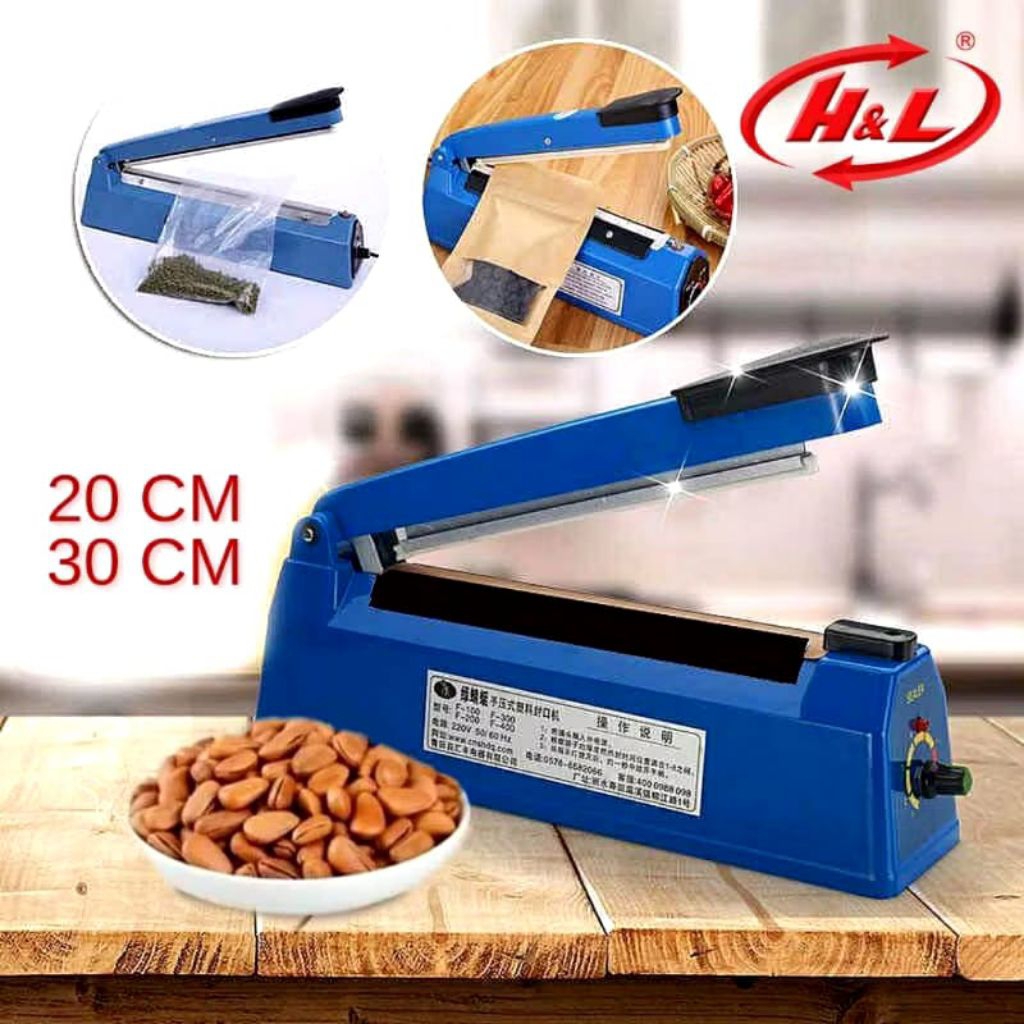H&L Mesin Press Plastik Segel 30cm Body Besi / Impulse Sealer 30cm Impluse Sealer 30 cm