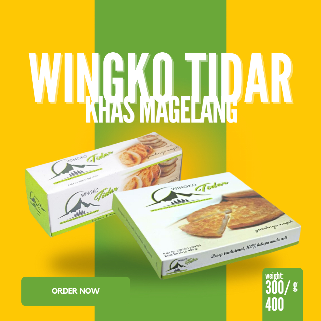 

Wingko Tidar Oleh-oleh Khas Magelang Jogja Semarang Kelapa Asli Manis Gurih