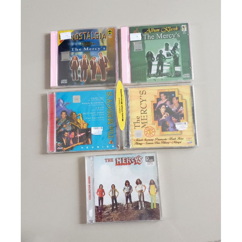 CD THE MERCY'S - THE MERCY'S/REUNION 1/REUNION 2/ALBUM KLASIK/NOSTALGIA PILIHAN