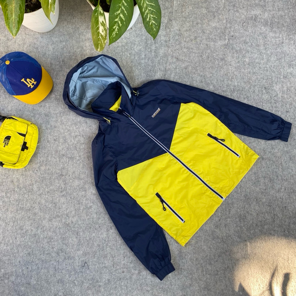 jacket outdoor lilghtweight pancoat suepr cakep 2 tone keren