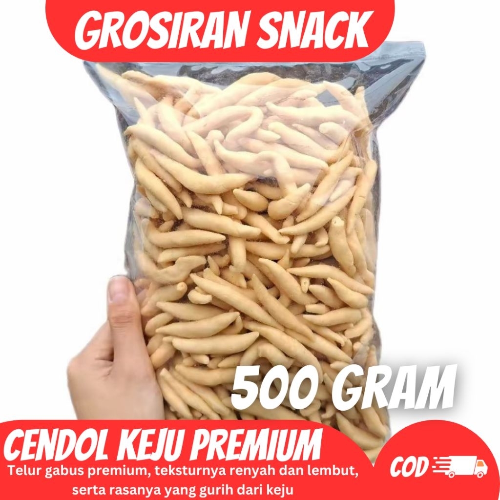 

500 GRAM Cendol Keju Premium (sarikaya) / Telur Gabus Keju Premium