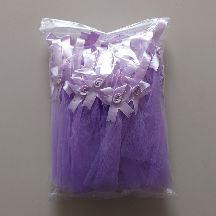 TEMPAT TELUR AQIQAH TILE UNGU MUDA LILAC/ KEMBANG TELUR AQIQAH TILE/ KANTONG TELUR TILE