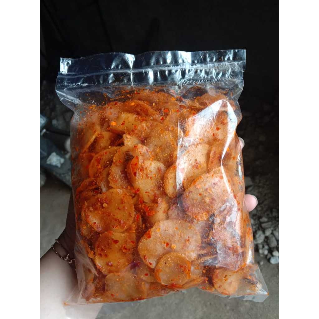

Moring pedas cikruh daun jeruk | cimol kering