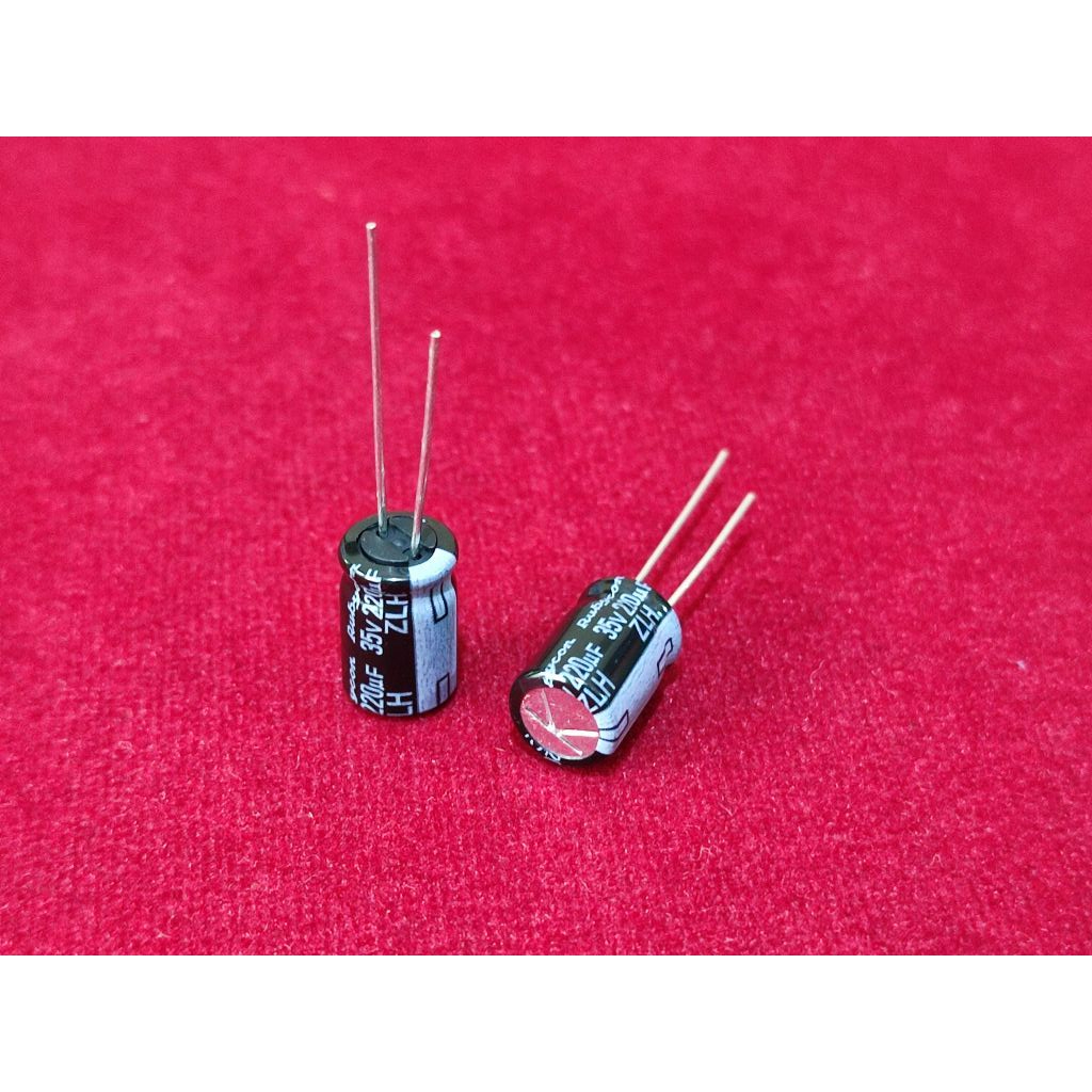 Rubycon Electrolytic Capacitor 220uF 35V / 220uF 50V / 220uF 100V ZLH Series 105C