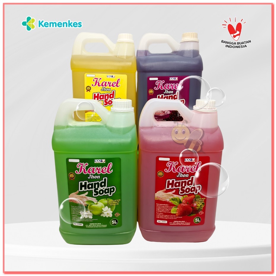 Hand Soap 5 Liter Refill Sabun Cuci Tangan Kemasan Jerigen Aroma : Grape/Anggur