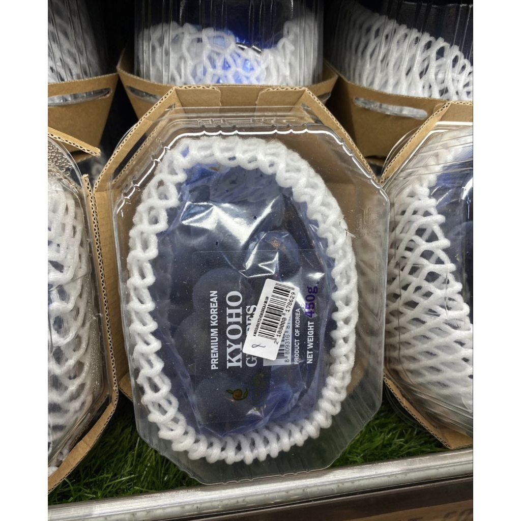 

Buah Anggur Kyoho Korea Orginal / Manis & Wangi / Anggur Kyoho asli mport 450 gr / Pack