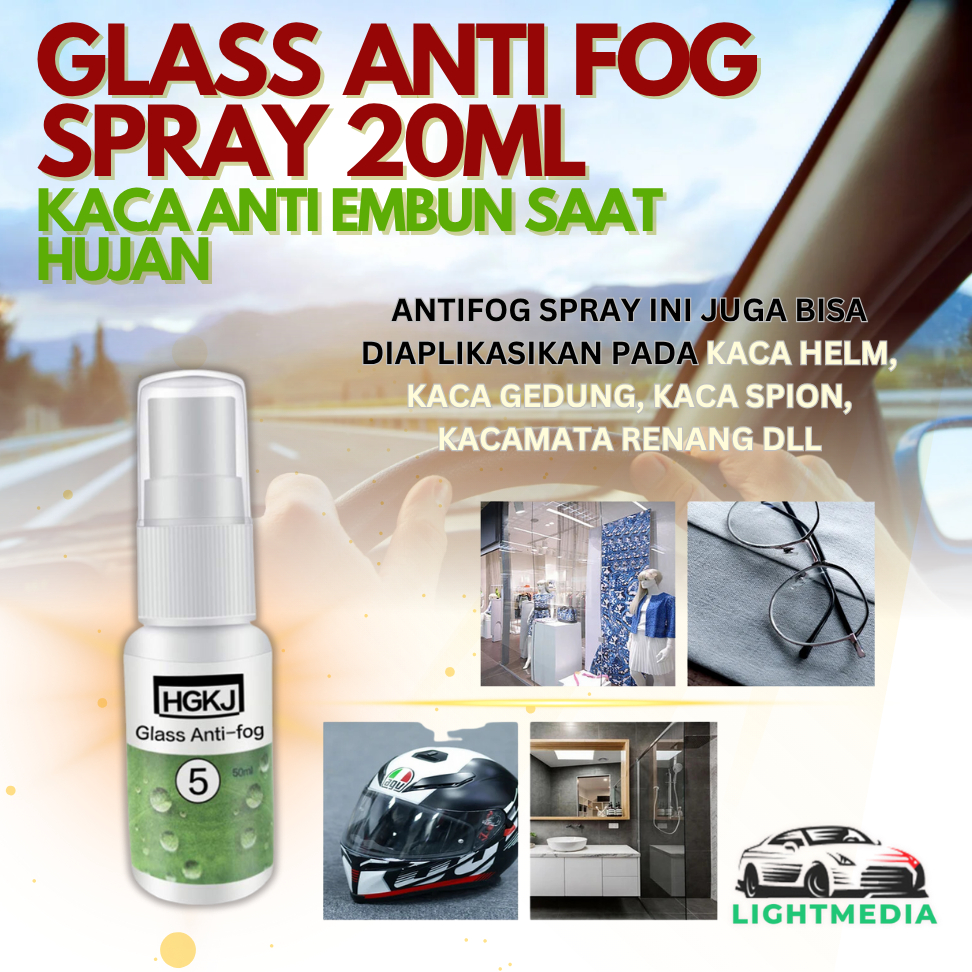 ANTI FOG SPRAY Cairan Anti Kabut | Anti Embun Kaca Mobil Spion Helm Mobil Motor Kabut Embun
