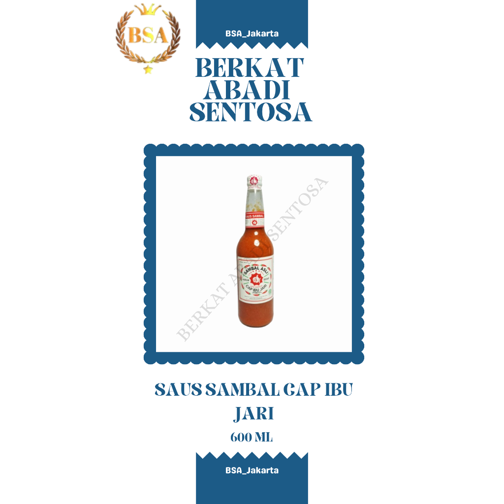 

SAUS SAMBAL CAP IBU JARI (600 ML)