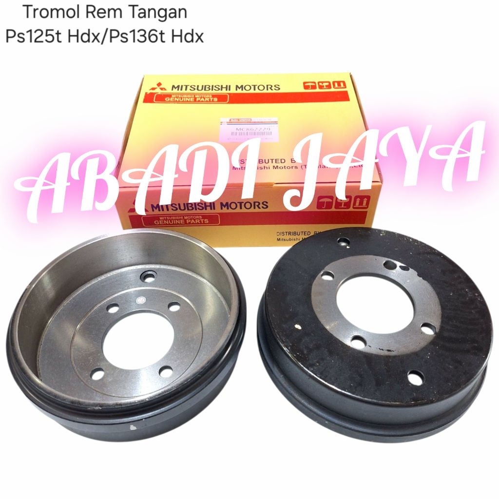 TROMOL REM TANGAN HAND BRAKE DRUM CANTER 125 136 HDX ORIGINAL MITSUBISHI