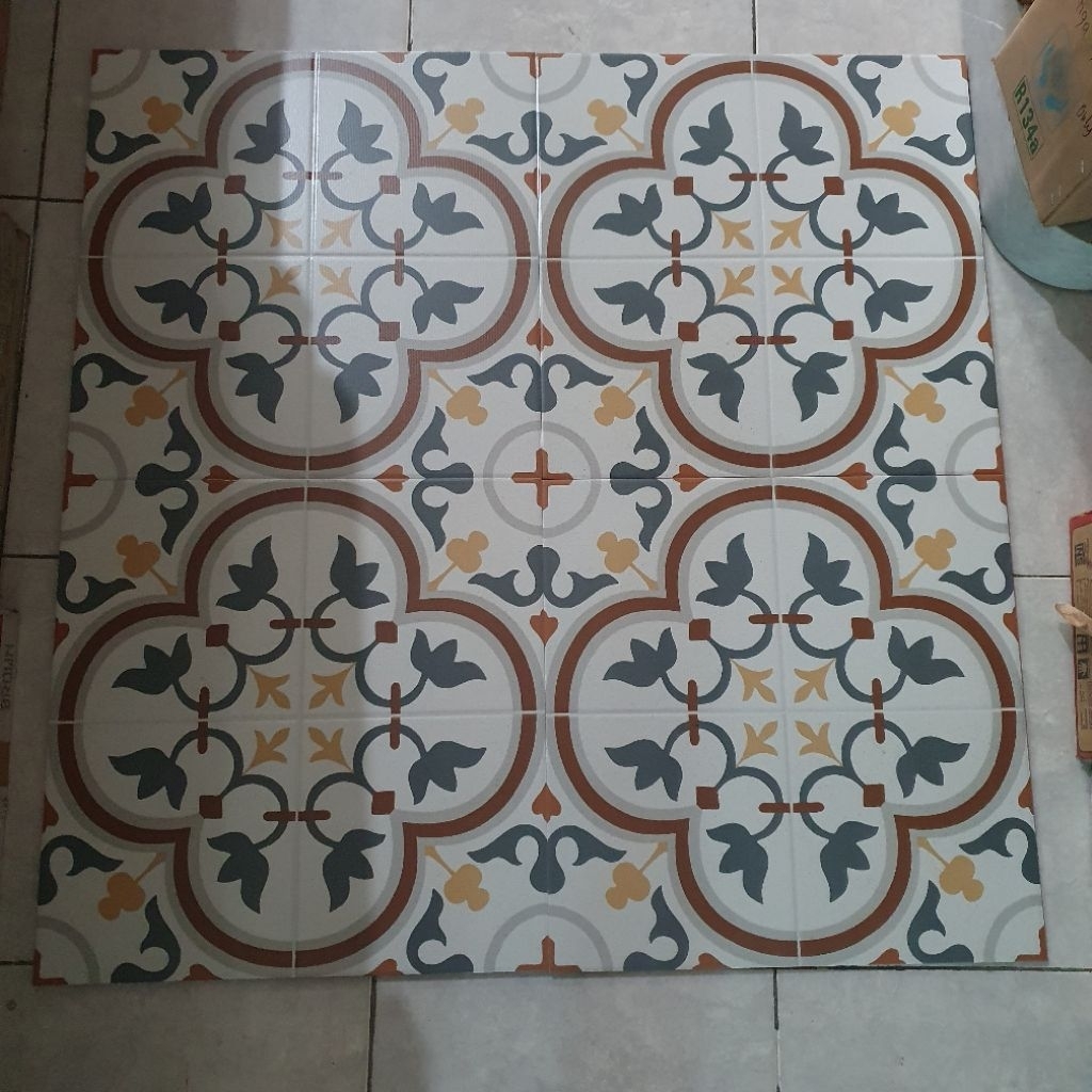 keramik lantai dinding kamar mandi teras garasi kamar tidur ruang tamu rumah MILAN 50x50 BIANCO DECO