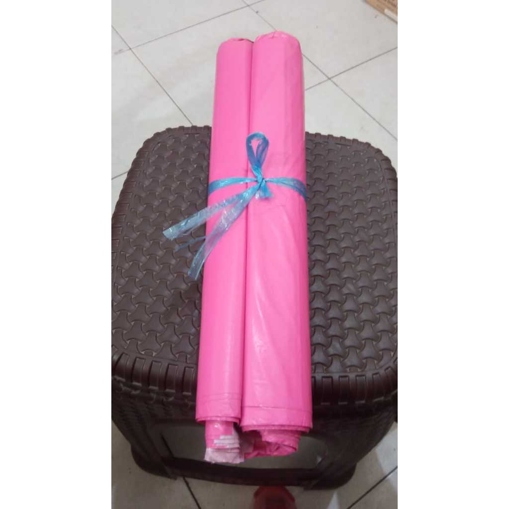 

plastik polymailer uk 35x50 isi 50pcs warna pink