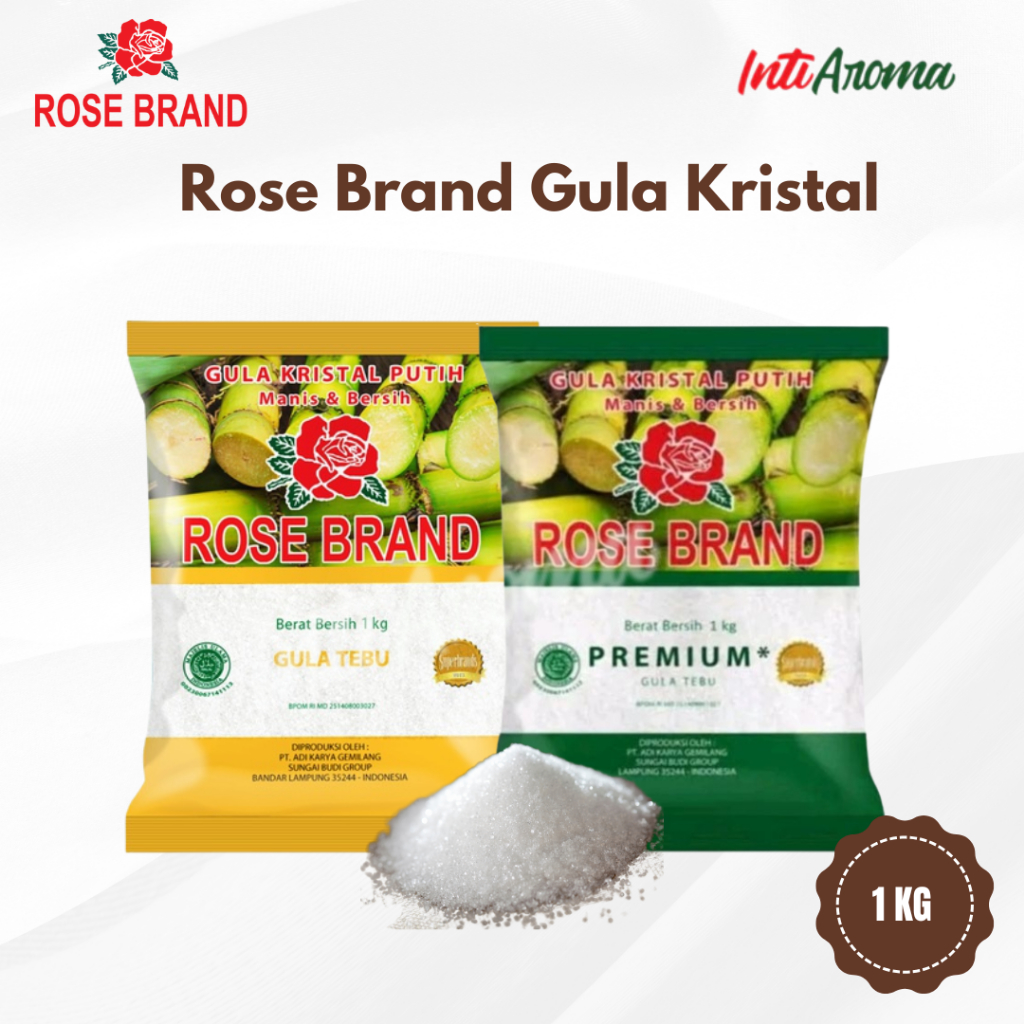 

Rose brand gula pasir putih kemasan 1kg
