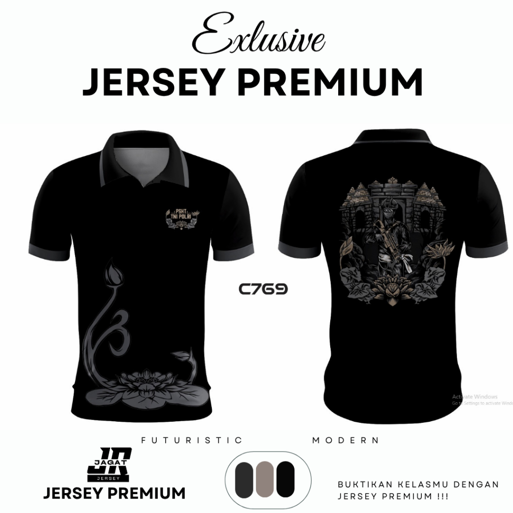 KAOS JERSEY PSHT TNI-POLRI FREE CUSTOM FULL PRINTING BAHAN PREMIUM