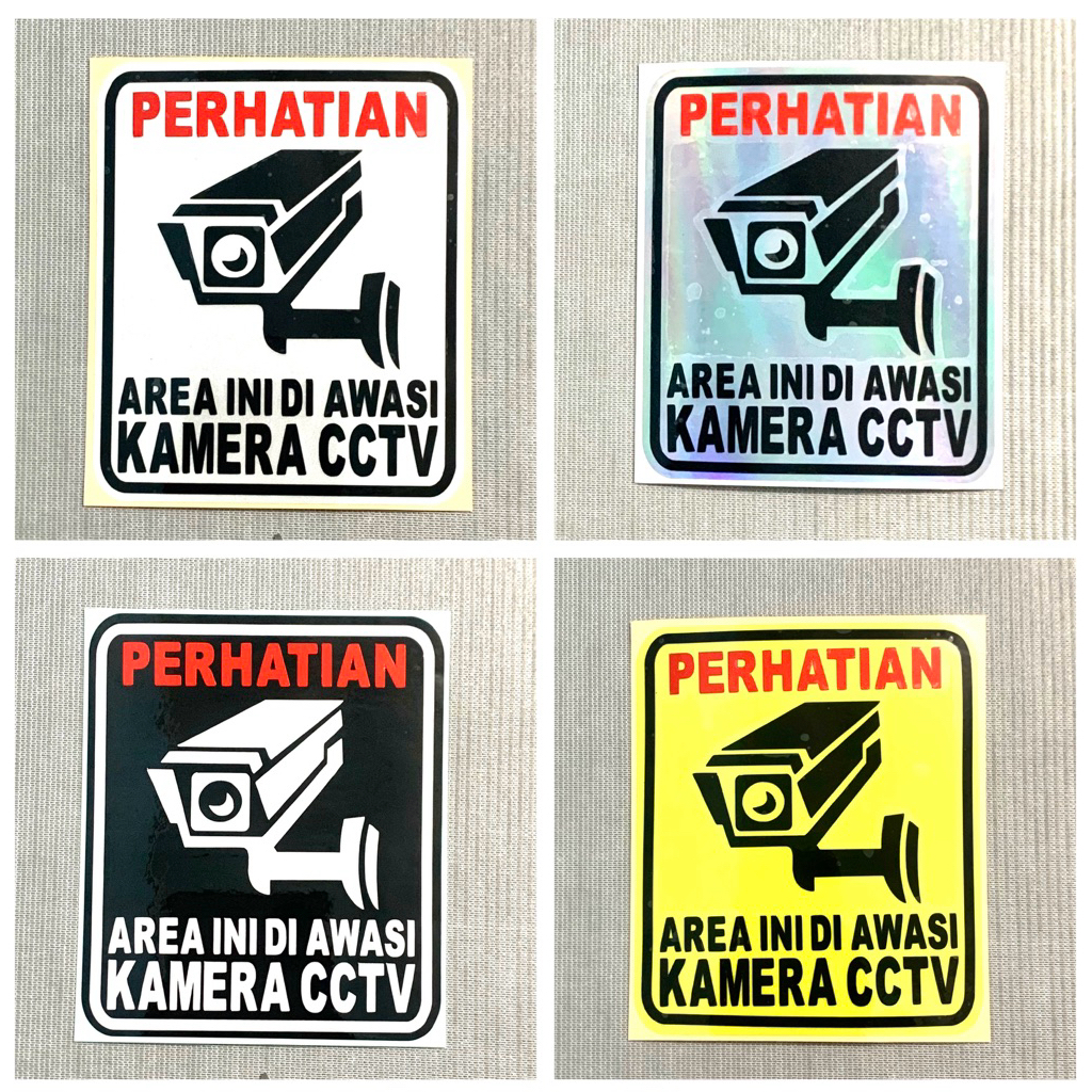 

STICKER AREA INI DIAWASI CCTV KAMERA CUTTING