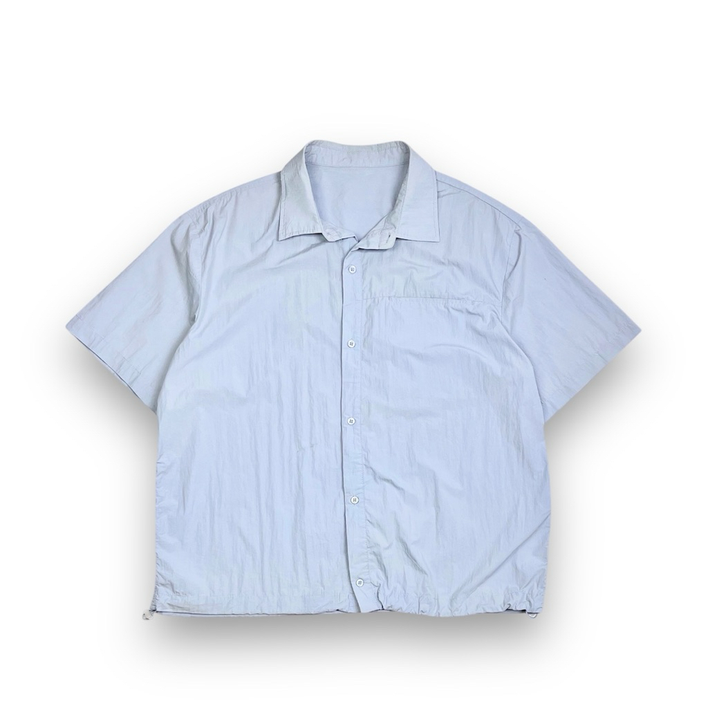 Lafudge Store Nylon Shirt Oversized Fit