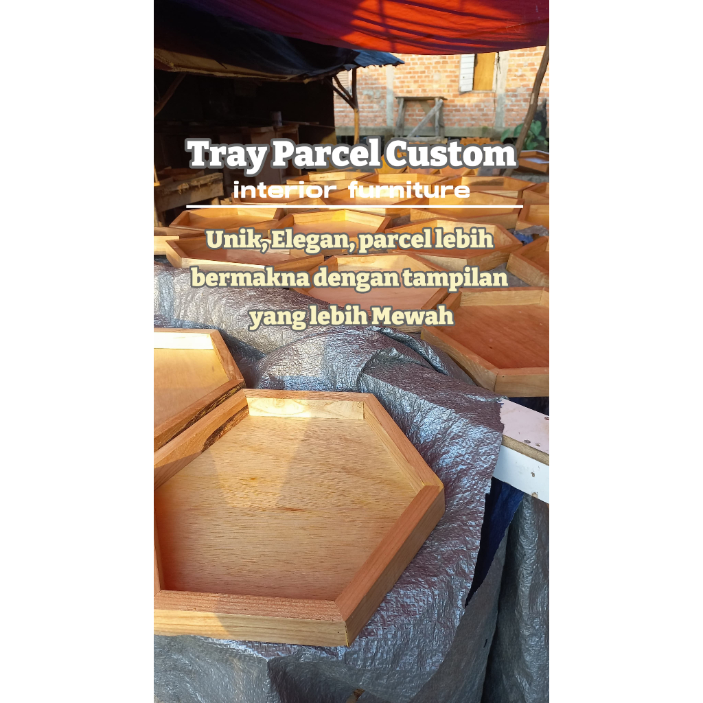 

CUSTOM KOTAK HAMPERS/KOTAK PARCEL MOTIF HOXAGEN/KOTAK PARCEL KAYU