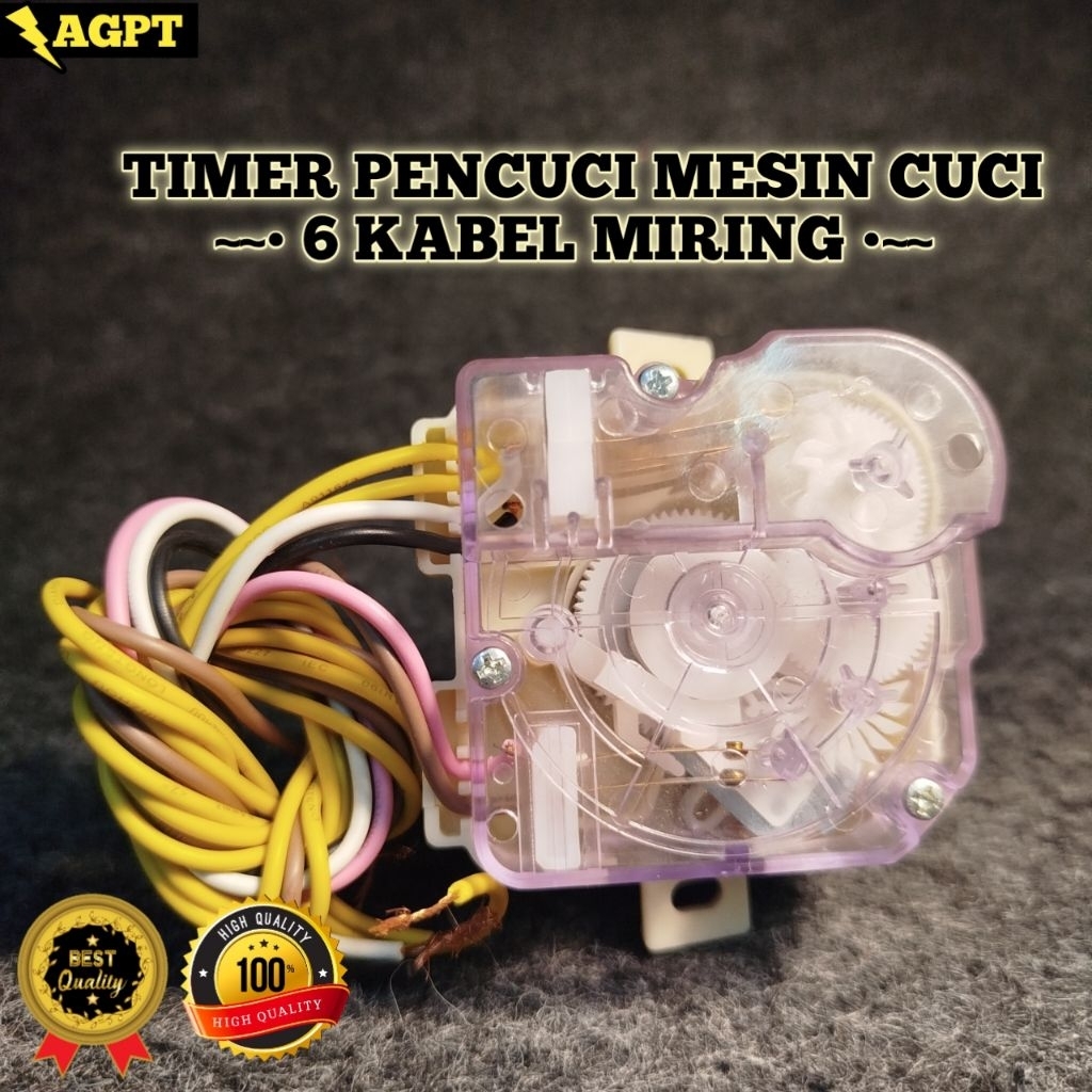 TIMER MESIN CUCI WASH 6 KABEL KUPING MIRING || TIMER 6 KABEL MIRING