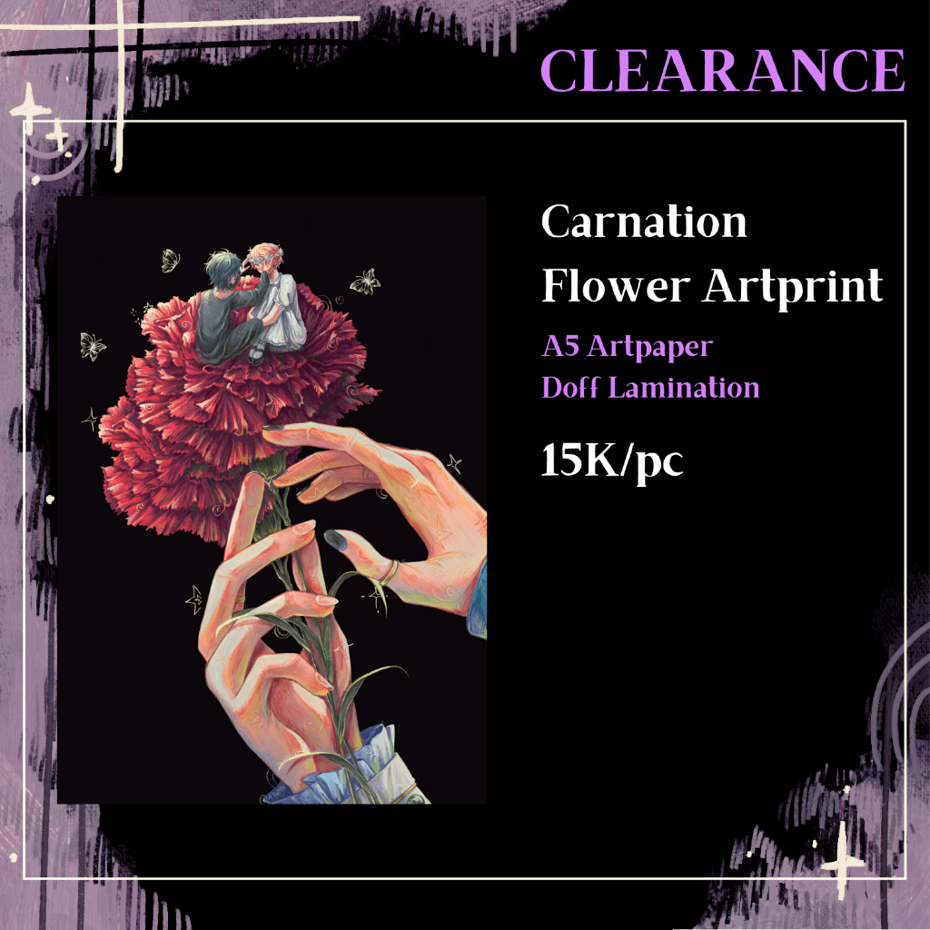 

Carnation Flower Artprint | Shumika | Enstars