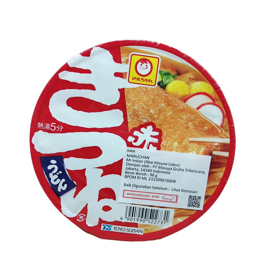 

MARUCHAN AKAI KITSUNE UDON 96 GR N868(NON HALLAL)