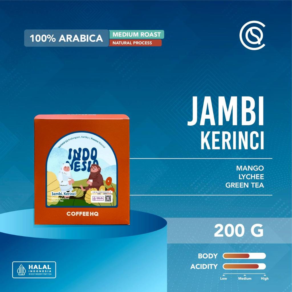 

Biji Kopi Arabika JAMBI Kerinci Natural Arabica Coffee Beans