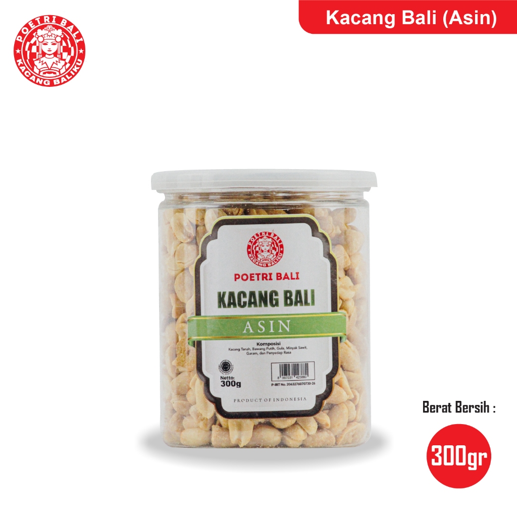 

Kacang Asin Poetri Bali Toples 300 gram