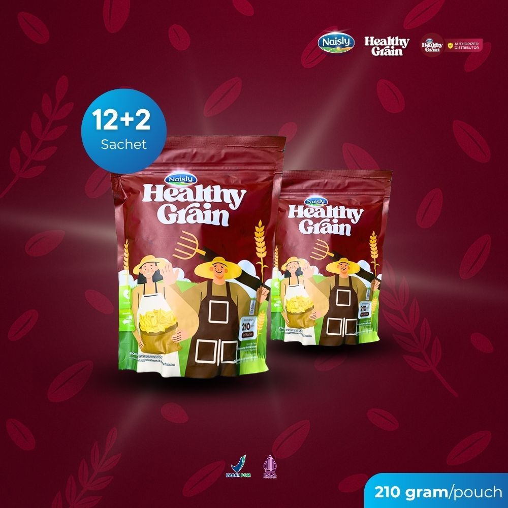 

HealthyGrain 2 Pouch 14 Sachet 420gr Minuman Fiber dan Protein Gluten Free Untuk Tubuh Sehat