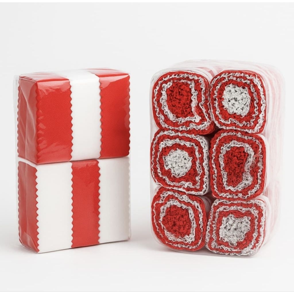 Kertas krep potong merah putih kertas krep rajut merah putih kertas krep gulung