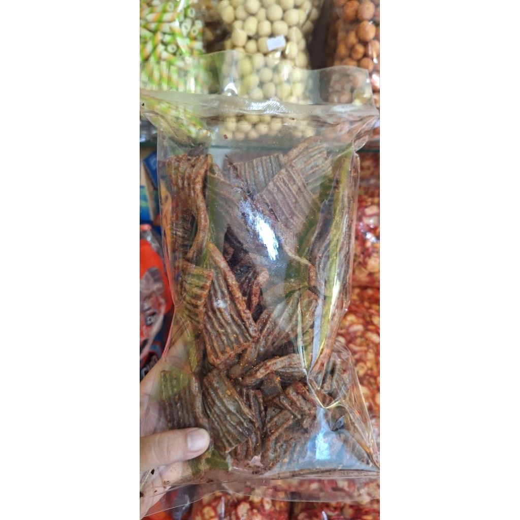 

KERUPUK SEBLAK JENGKOL Pedas gurih 125gr