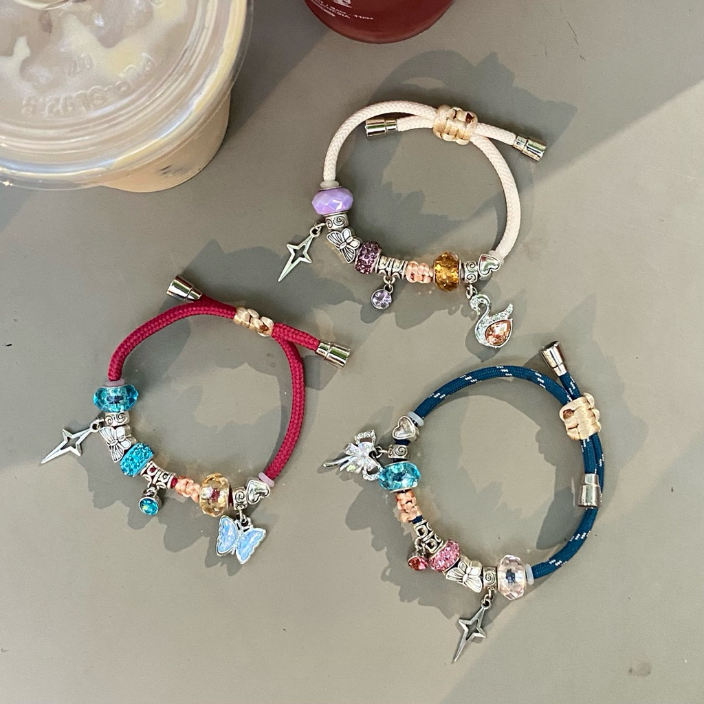 PANDORA PARACORD CHARM BRACELET