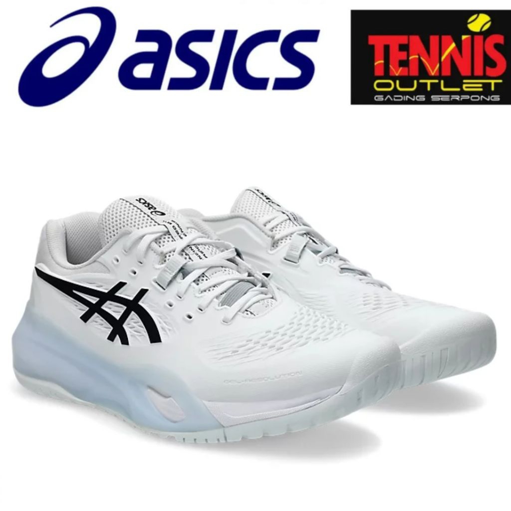 sepatu Tennis Asics Gel-Resolution X Men (White/Black) 100%ORIGINAL- Size Chart di Slide Terakhir