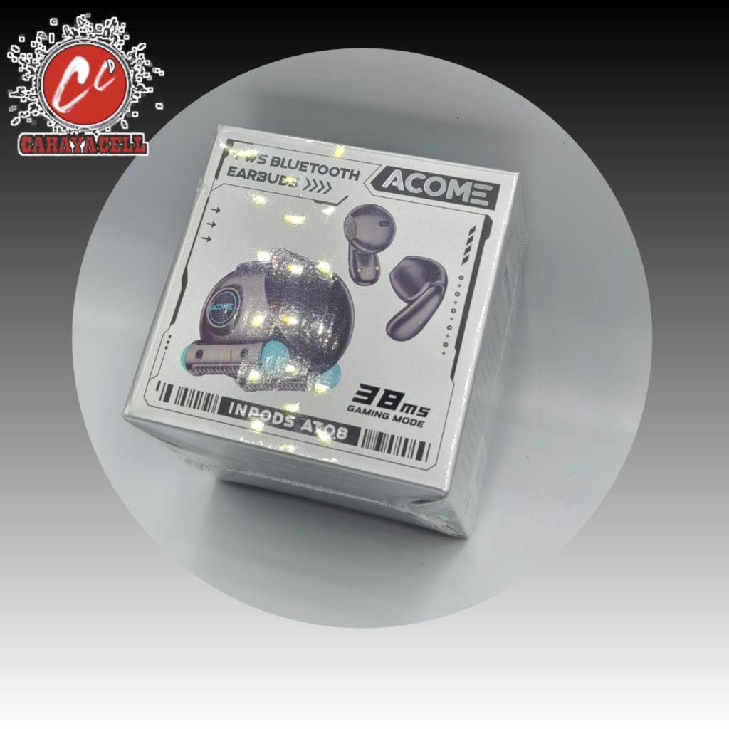 ACOME Inpods AT08 Earphone Earbuds Headset TWS Gaming Bluetooth 5.4 RGB Low Latency