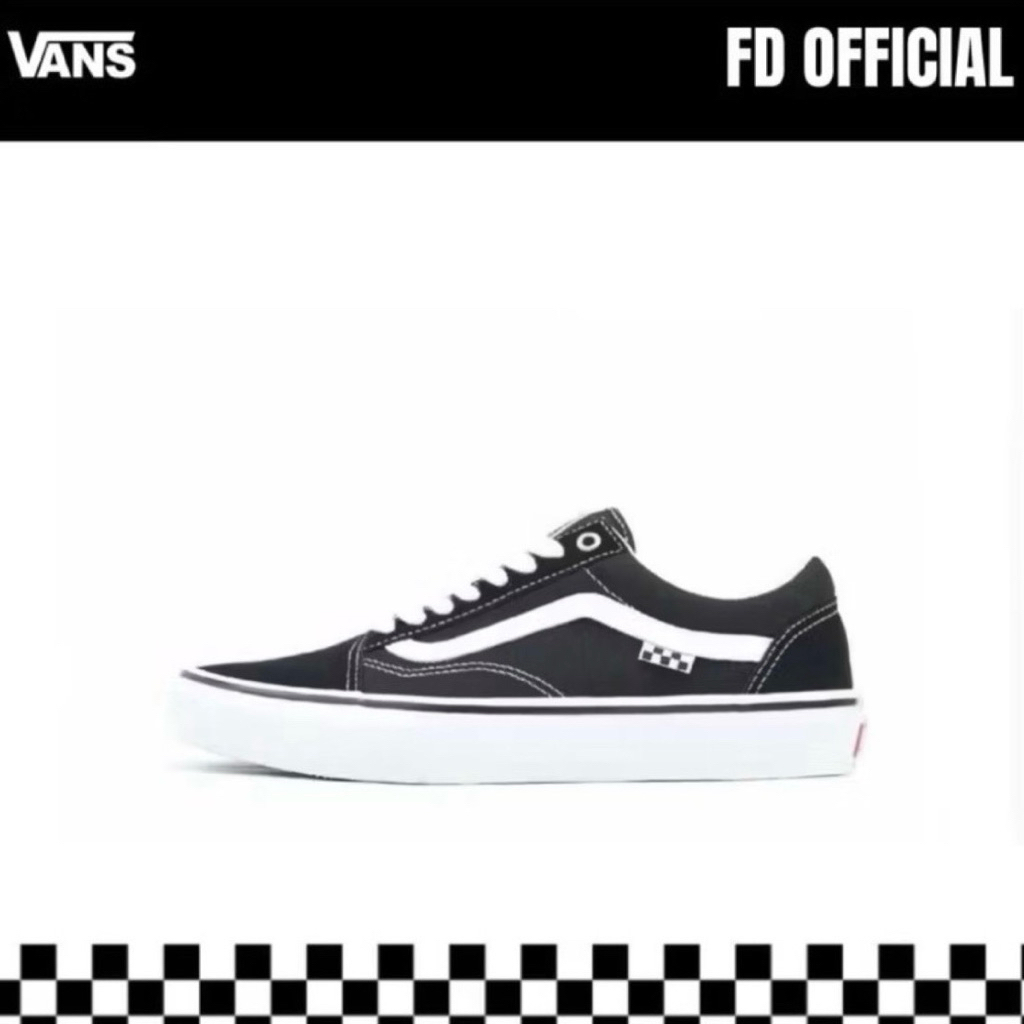 Old Skool Skate Black White