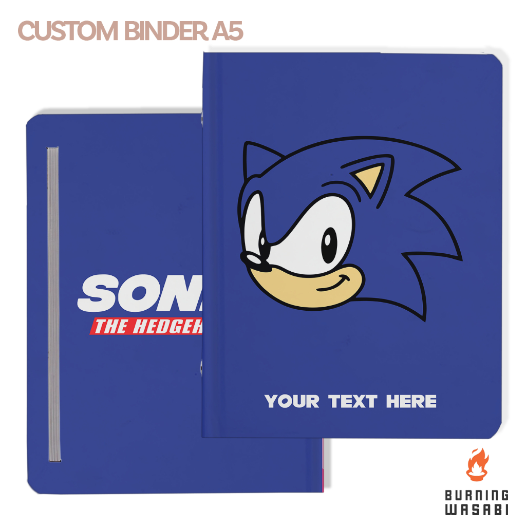 

Binder Sonic The Hedgehog Anime Manga Aesthetic A5 6 20 Ring Custom Nama Agenda