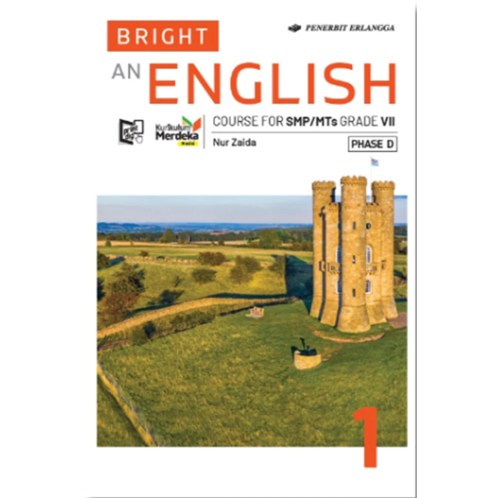 Erlangga Buku Pelajaran SMP BAHASA INGGRIS Bright English kelas 7 Kurikulum Merdeka Revisi