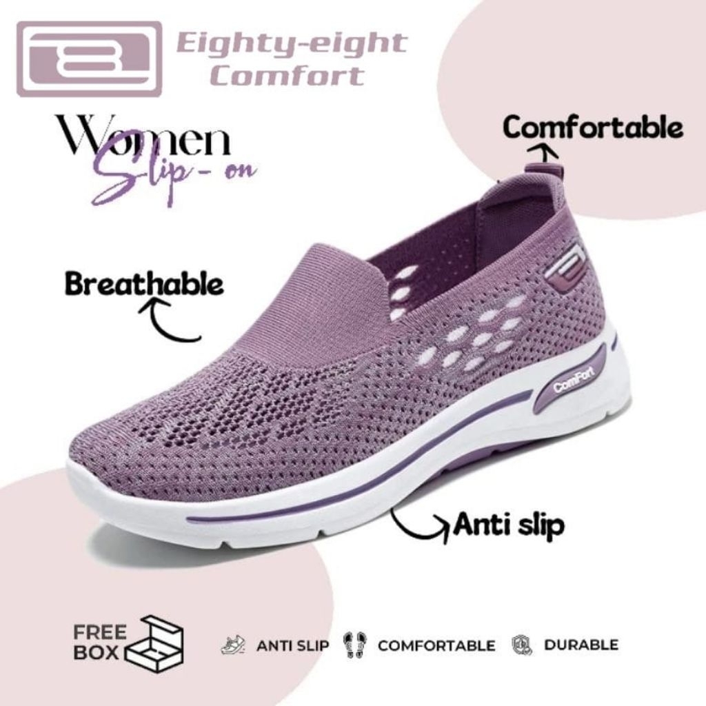 MKT , Sepatu Sneakers Wanita Sepatu Rajut Wanita Sepatu Slip On Wanita , SW72