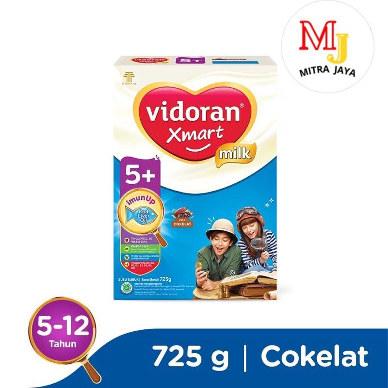 Vidoran Xmart 5+ 700gr Susu Formula Pertumbuhan Anak 5-12 Tahun